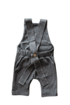 Organic cotton ribbed knit overall in "True Grey"