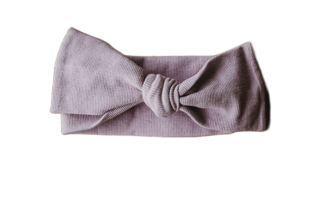 Hand Tied Head Wrap in "Lilac"