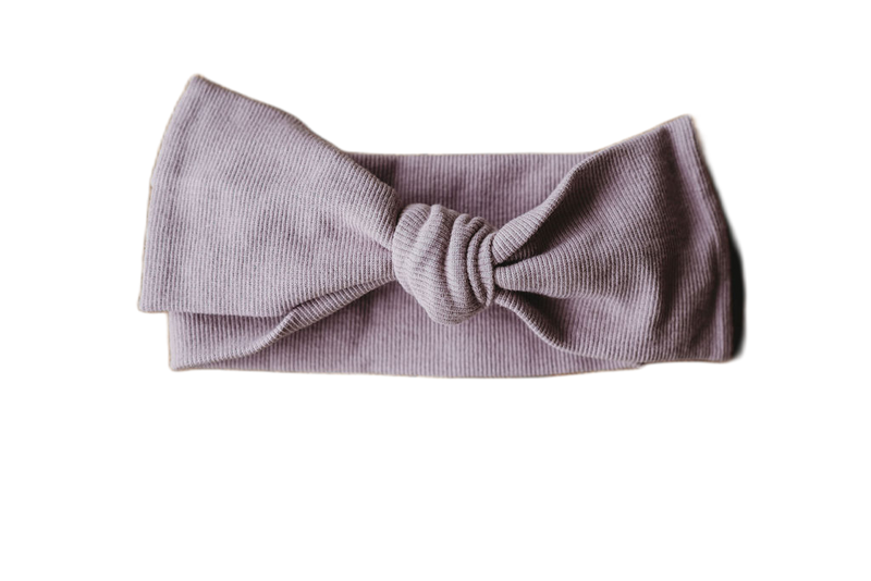 Hand Tied Head Wrap in "Lilac"